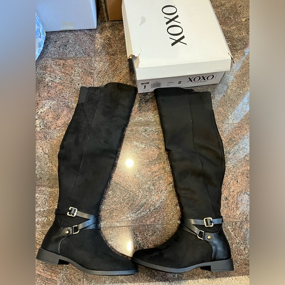 Brand new with box Xoxo suede knee high boots size 7 - Picture 2 of 3